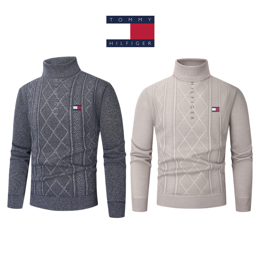Nový pánsky dvojdielny vlnený sveter Tommy Hilfiger