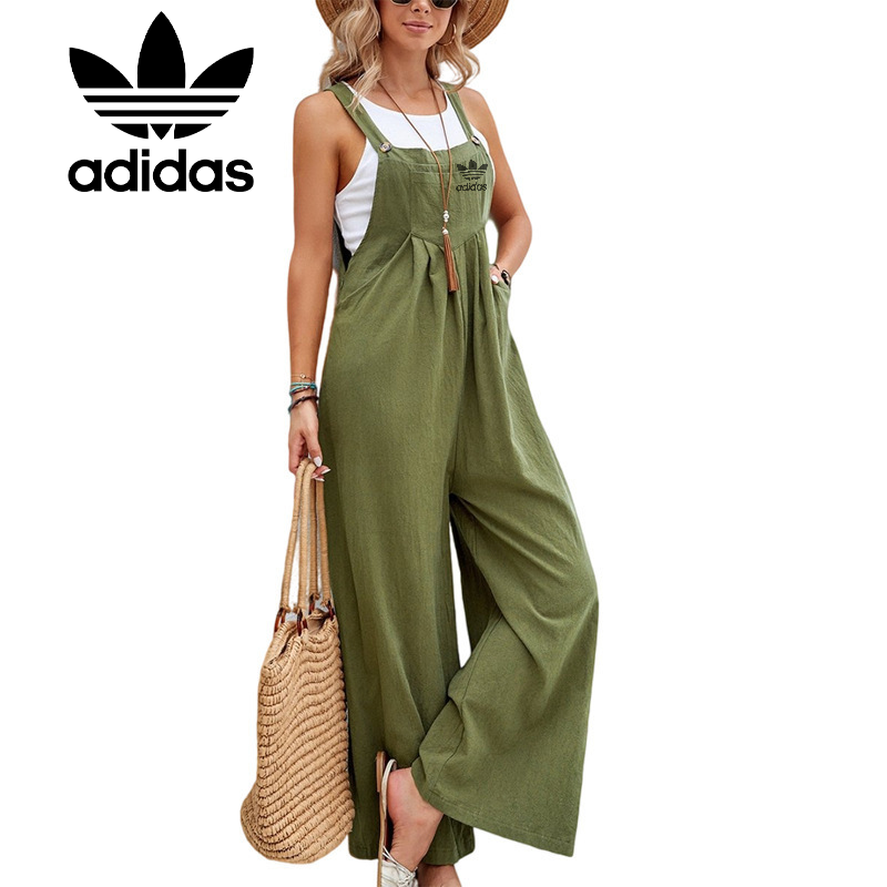 Dámsky jednofarebný ležérny overal Adidas 2023 v horúcom štýle