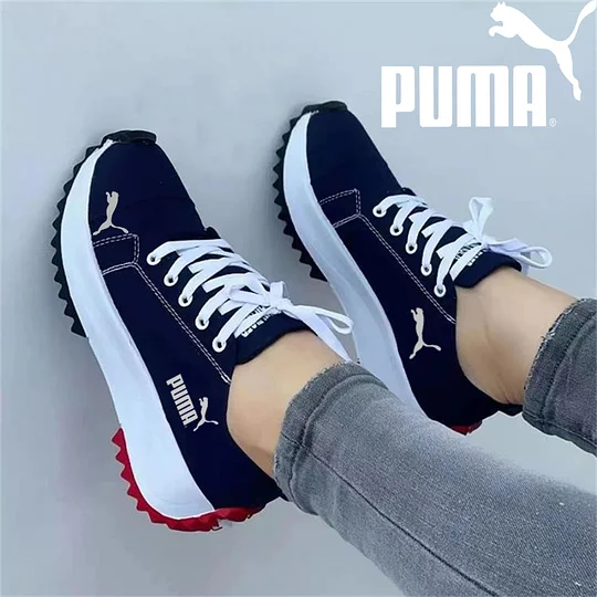 Nové ortopedické topánky Puma® 2026 - módne, patchworkové tenisky v jednofarebnom prevedení