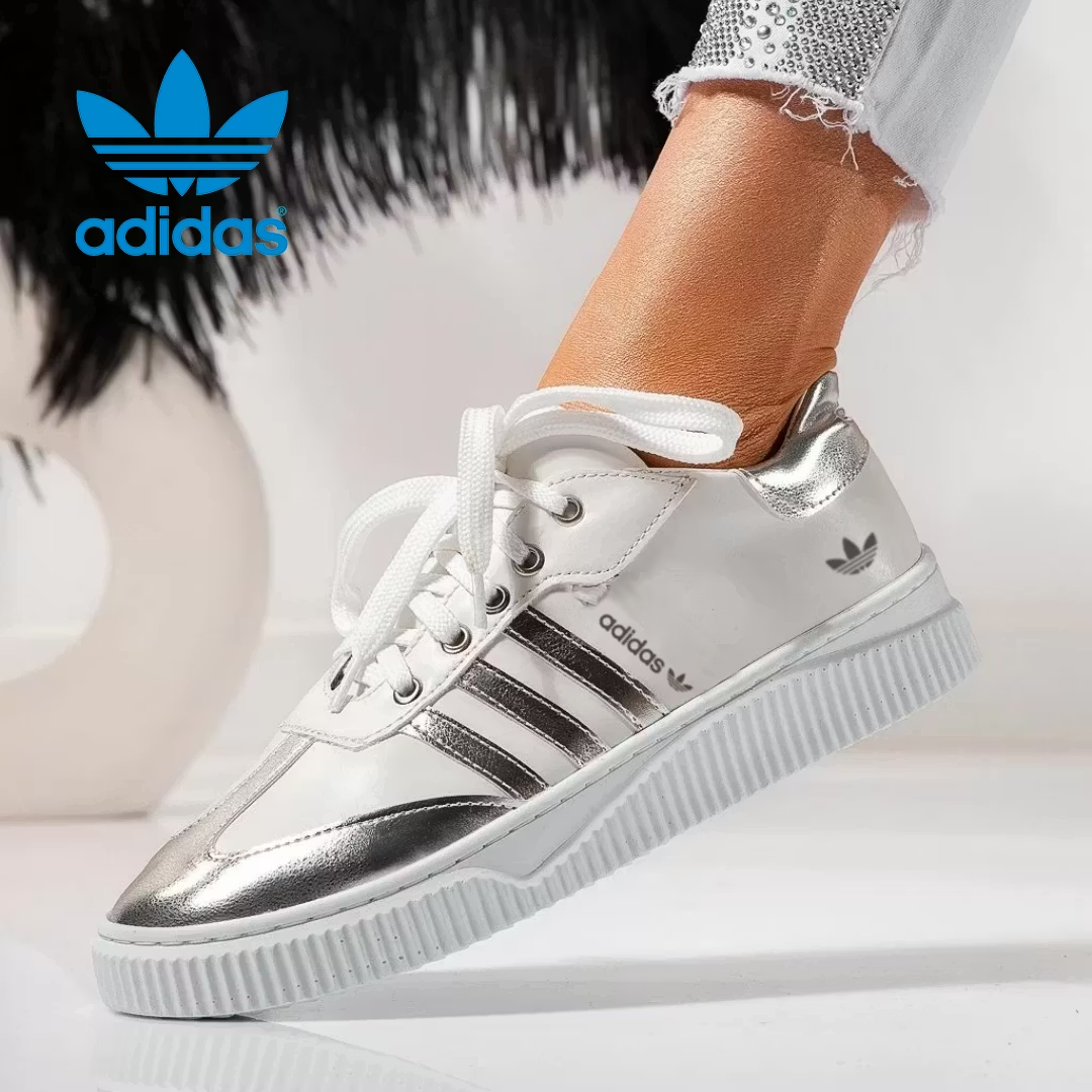 Adidas Originals Damskie buty platformowe ze skórzanymi akcentami