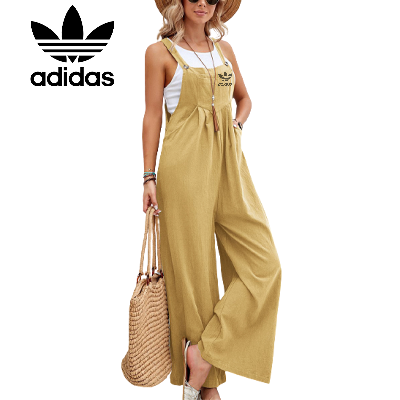 Dámsky jednofarebný ležérny overal Adidas 2023 v horúcom štýle