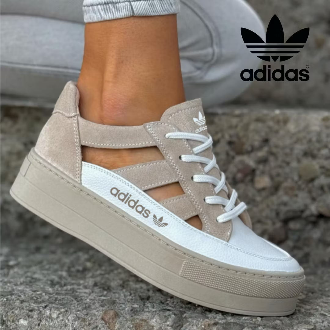 Buty damskie Adidas Originals na platformie z dziurami, w nowoczesnym stylu