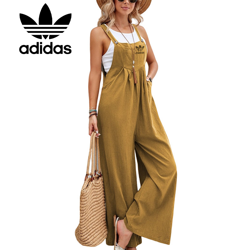 Dámsky jednofarebný ležérny overal Adidas 2023 v horúcom štýle