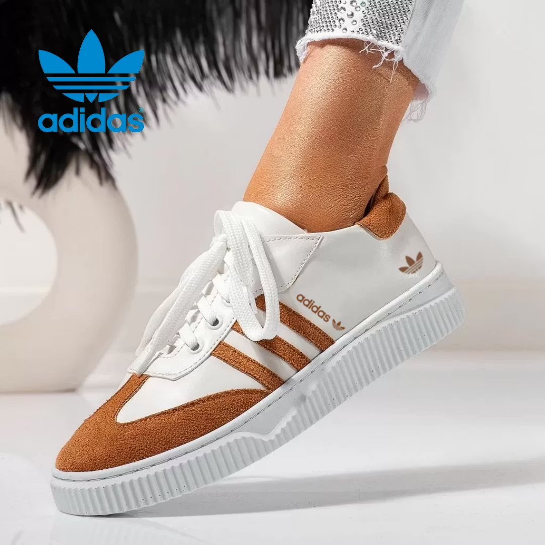 Adidas Originals Damskie buty platformowe ze skórzanymi akcentami