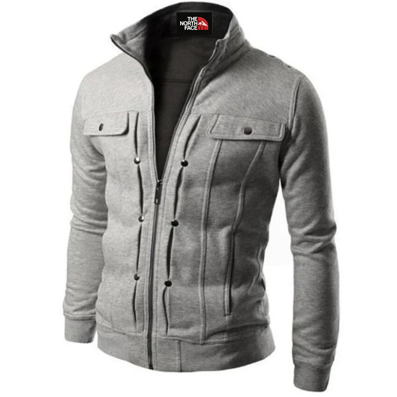 Kurtka męska The North Face® – biała, stylowa i ciepła odzież casual