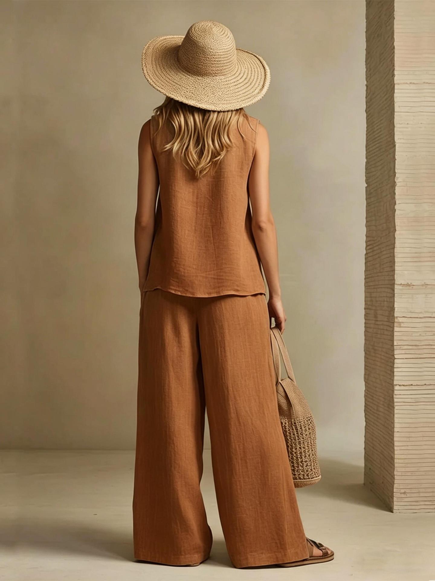 2026 Sommer Neuheit ärmelloses bedrucktes Set – 50% Rabatt sichern!