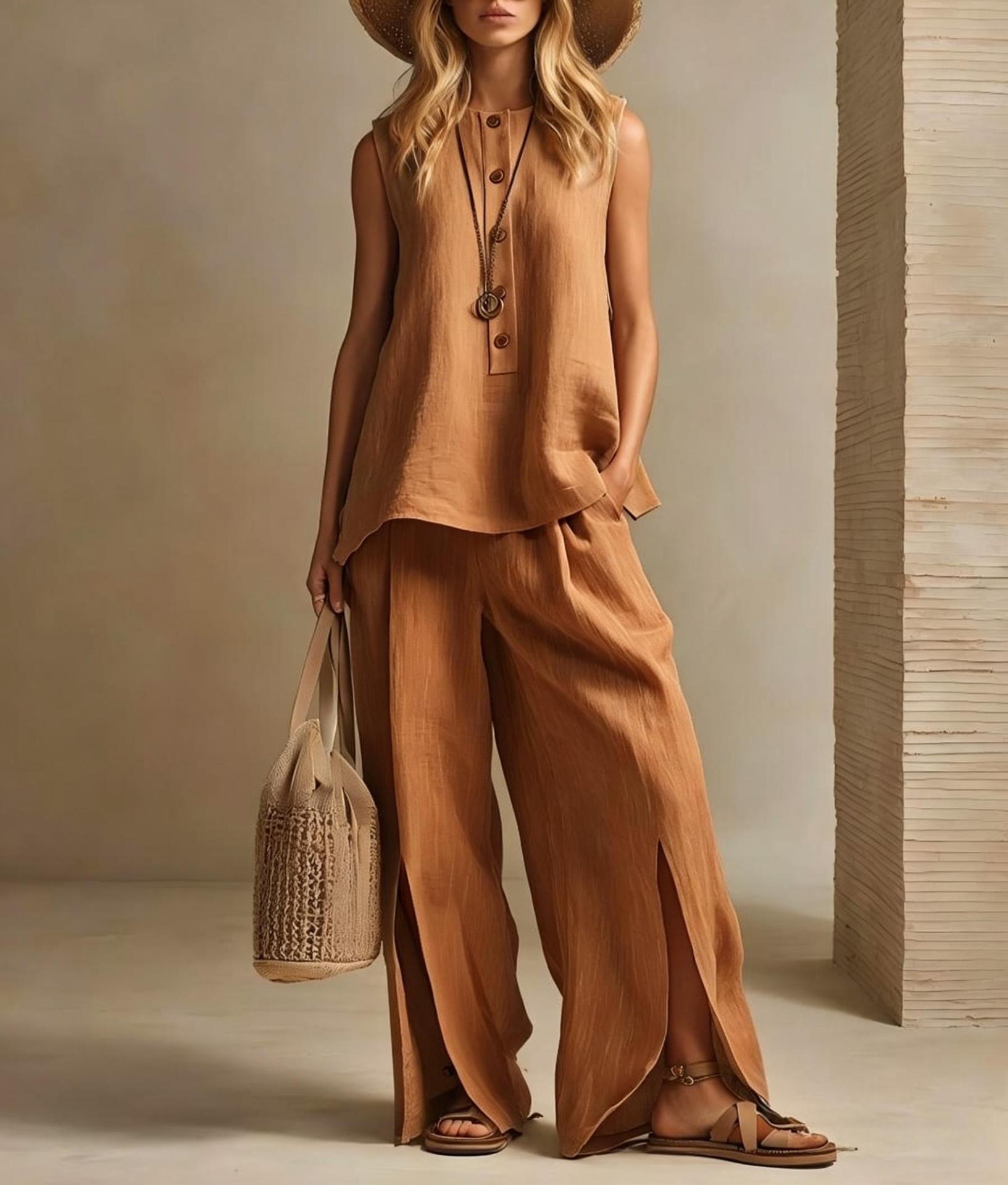 2026 Sommer Neuheit ärmelloses bedrucktes Set – 50% Rabatt sichern!