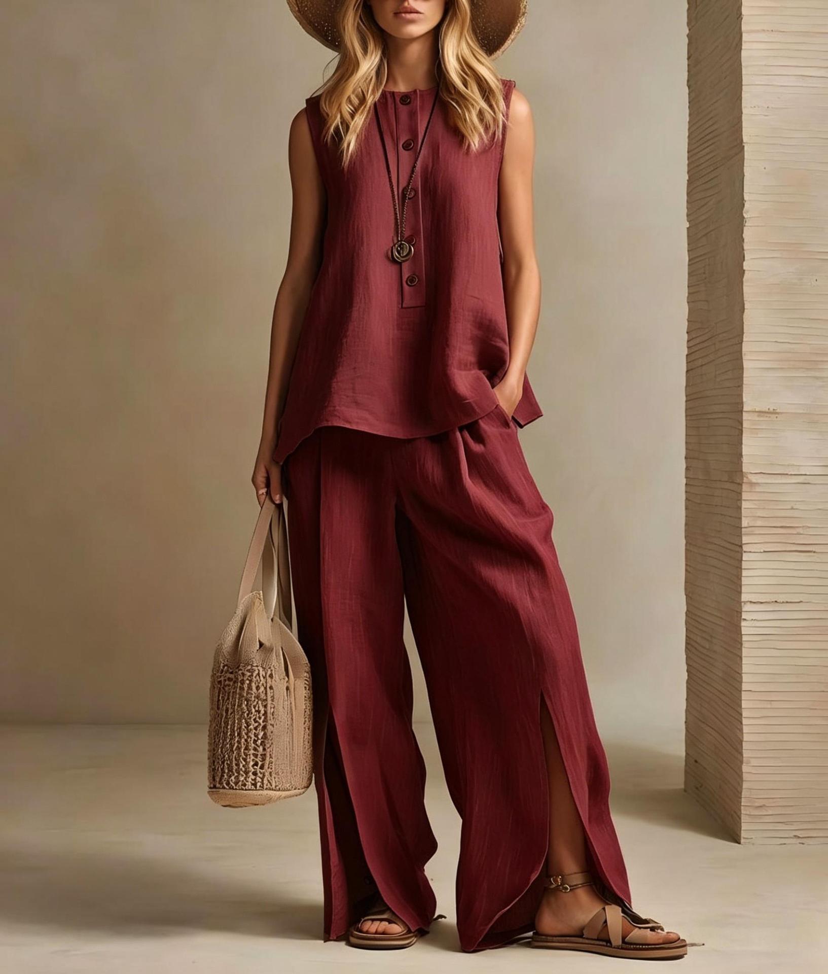 2026 Sommer Neuheit ärmelloses bedrucktes Set – 50% Rabatt sichern!