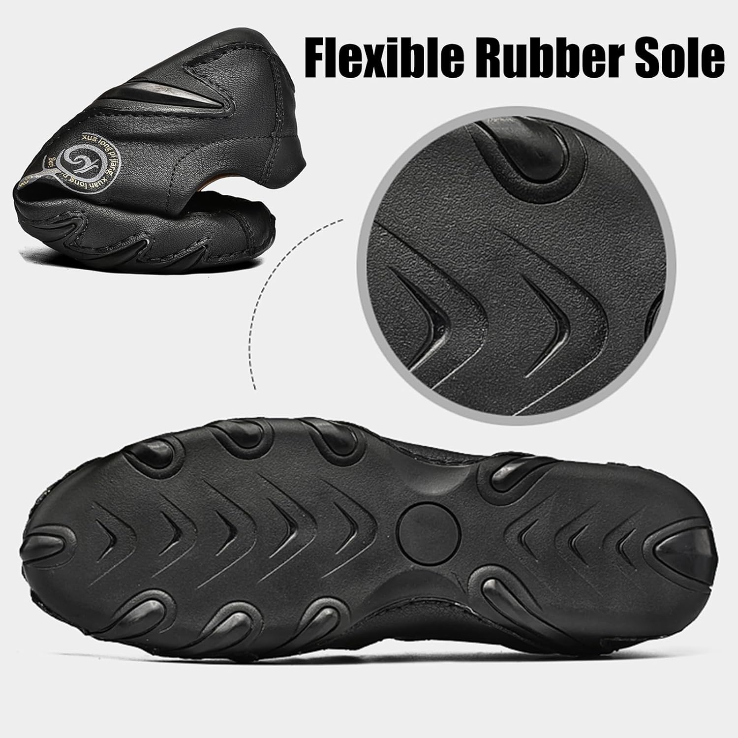 Men's Closed Toe Outdoor Leather Sandals Lightweight Adjustable Trail Hiking Walking Athletic Sandals Summer Casual Beach