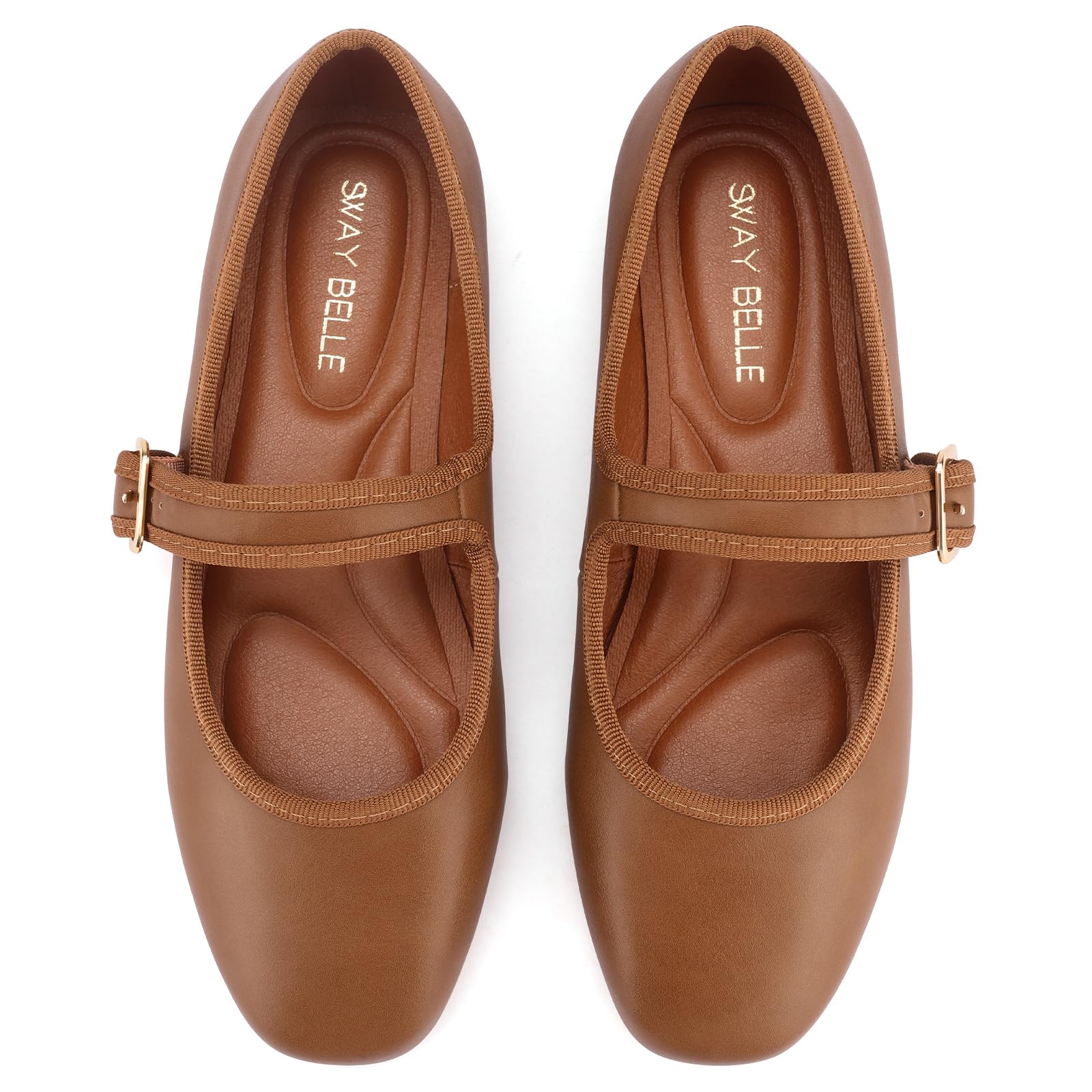 Womens Velvet Mary Jane Ballet Flats