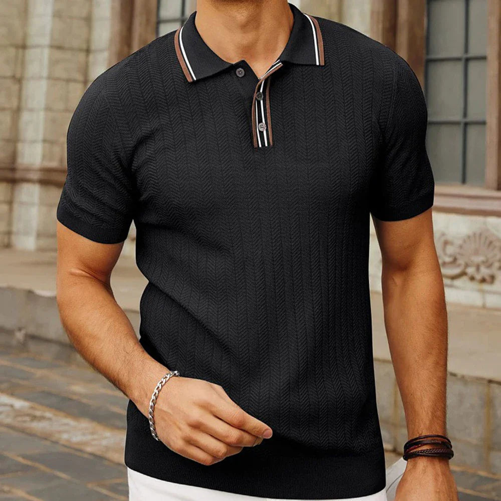 Luxe Gebreid Herenpolo