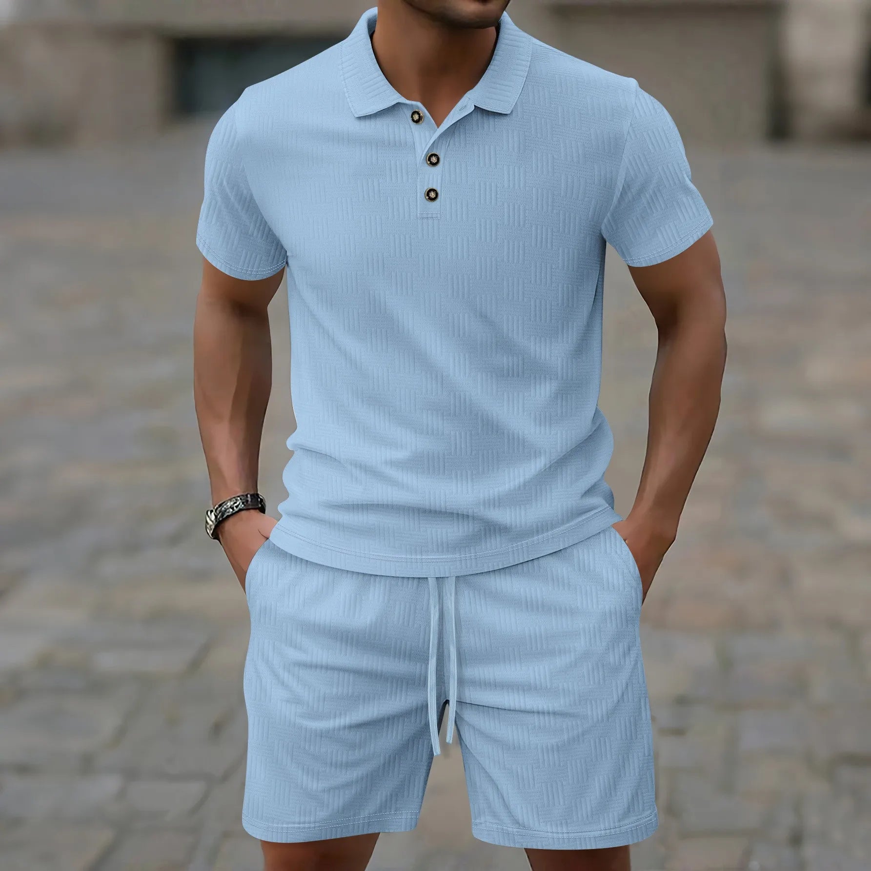 Zomer Poloset Met Knopen