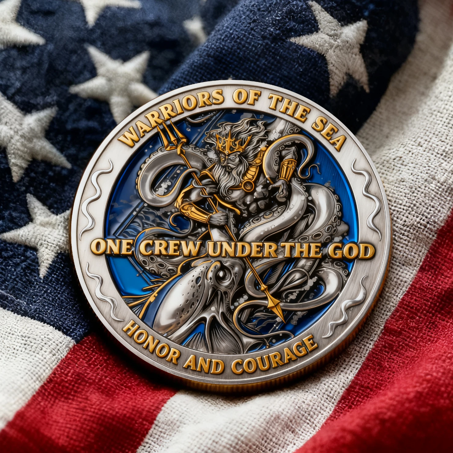 🏆Flash Sale 60% OFF - ⚓ SHELLBACK “GOD OF SEA” COMMEMORATIVE COIN🌊