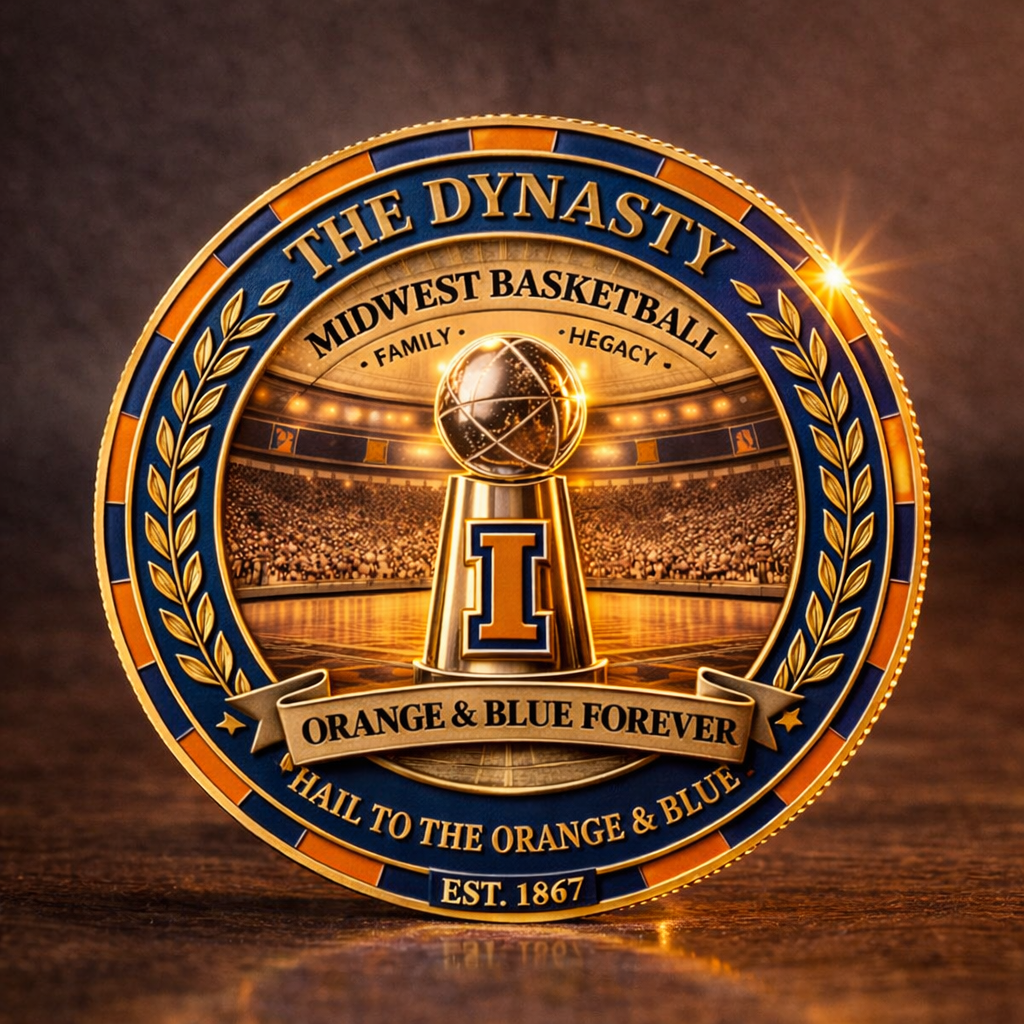 ⚡Last Day 60% OFF - Illinois Orange & Blue Dynasty Coin