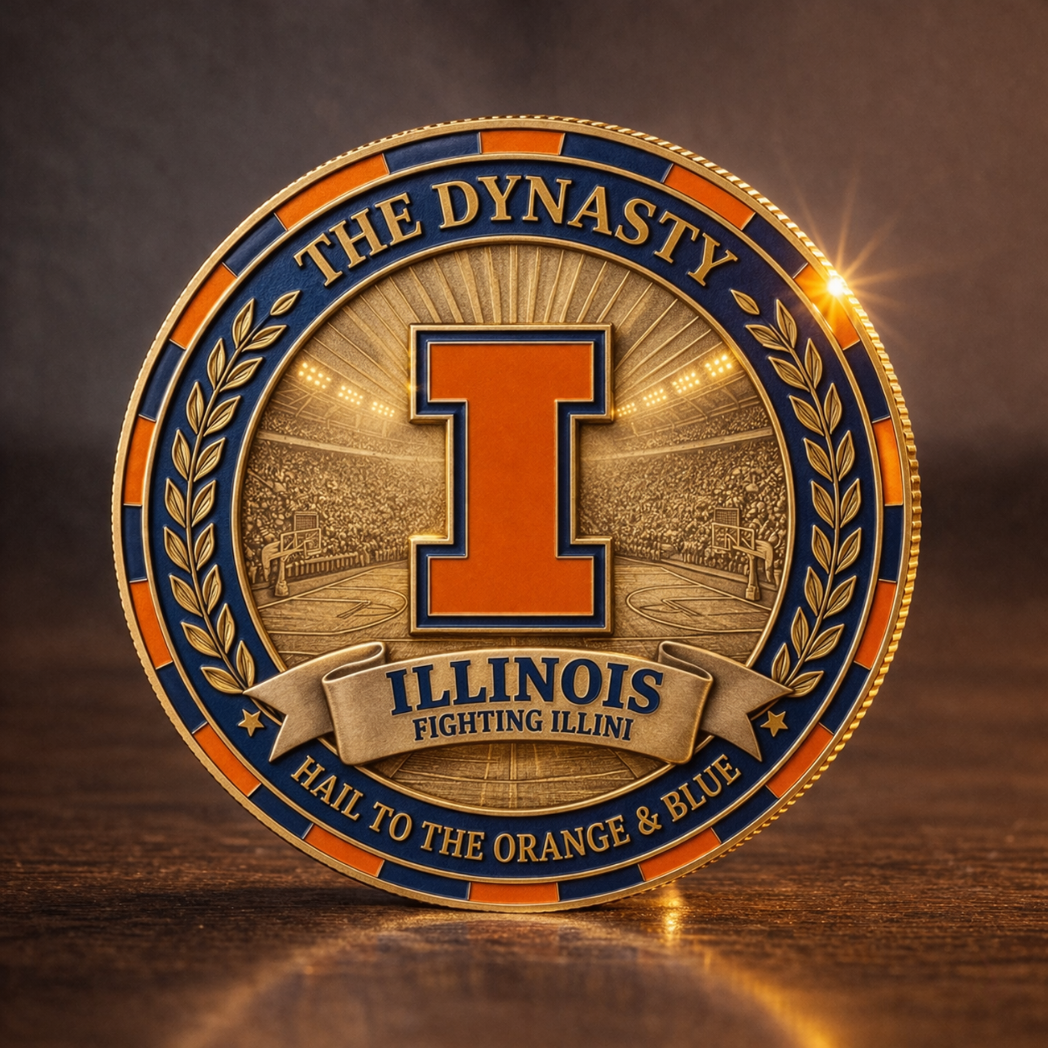 ⚡Last Day 60% OFF - Illinois Orange & Blue Dynasty Coin