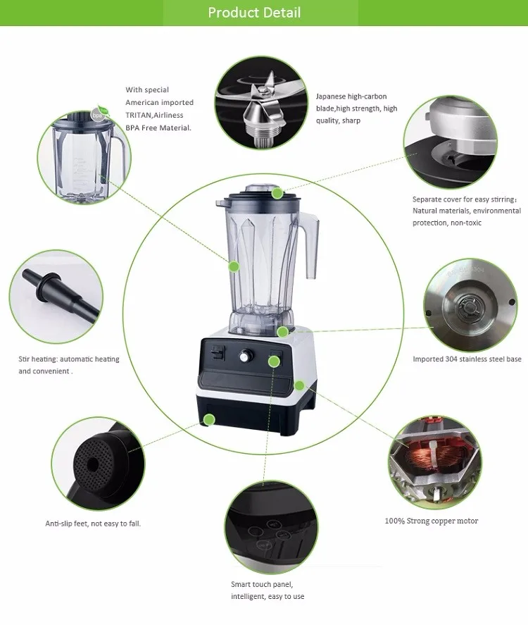 2020 Jutian High Performance Wonder Max Industrial Electric Blender Jt-603