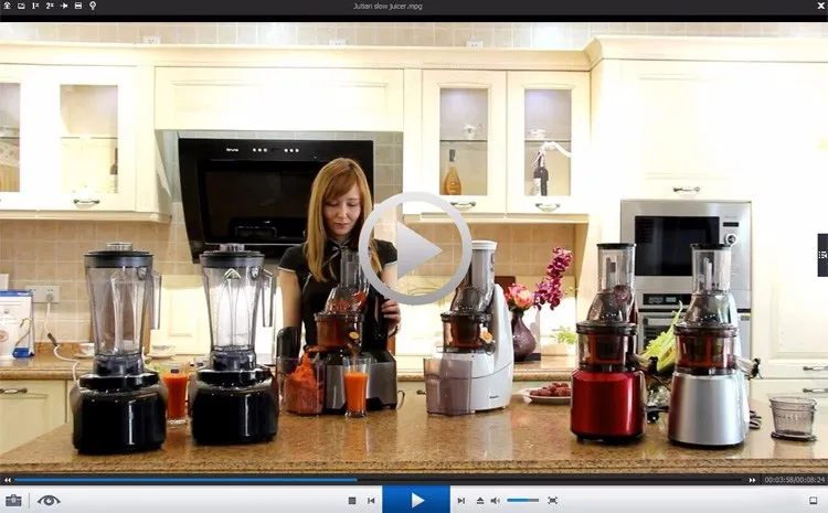 45RPM Promotional Competitive Price Wide Mouth Slow Whole Slow Juicer for Supermarket Italian Cold Press Juicer