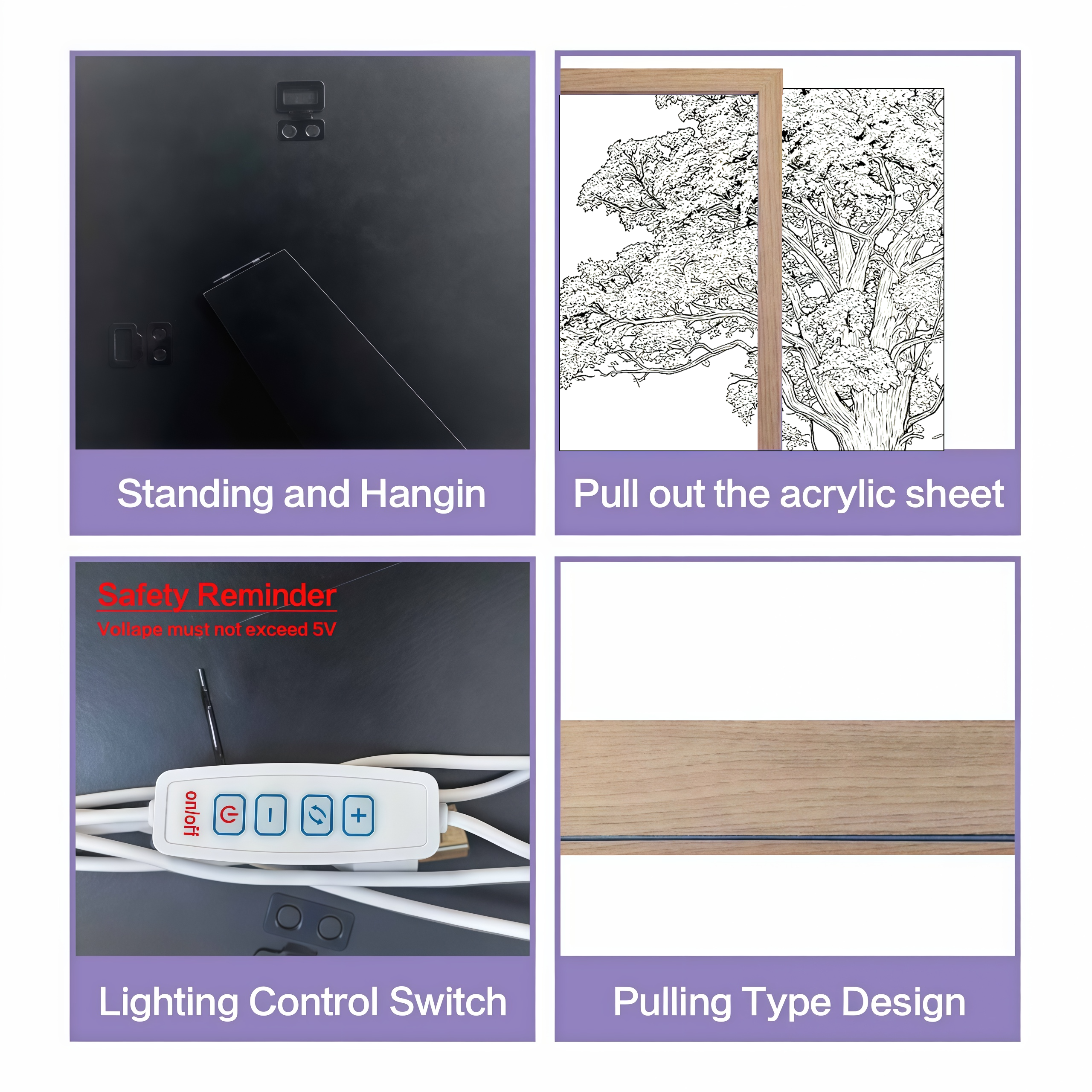 MORE SERIES - Black Myth Wukong LED Painting Lamp 