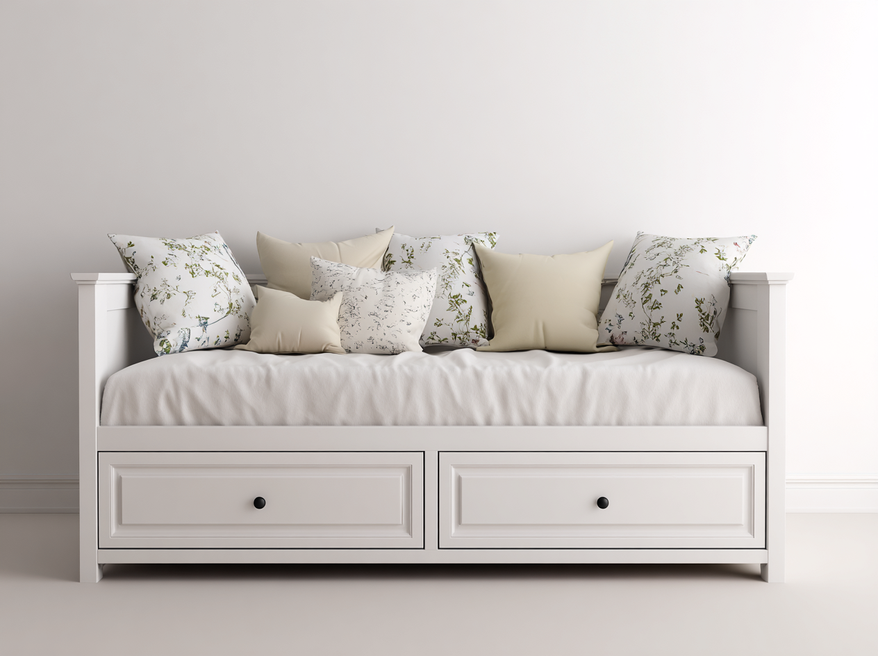 Schlafsofa-Holz-212 x 97 x 89 cm-Weiß-Landhausstil-Roomgethut