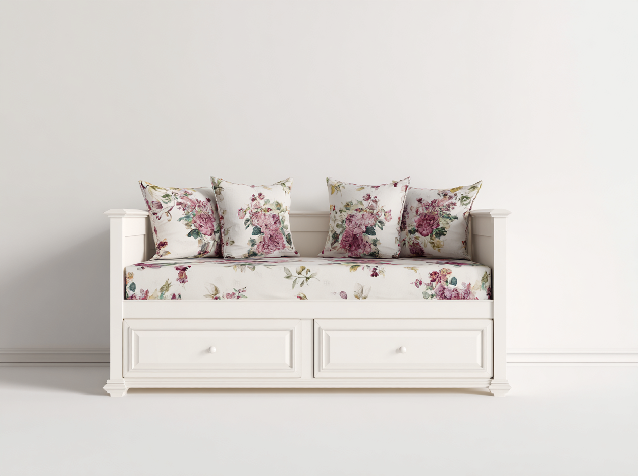 Schlafsofa-Holz-206 x 94 x 87 cm-Weiß-Landhausstil-Roomgethut