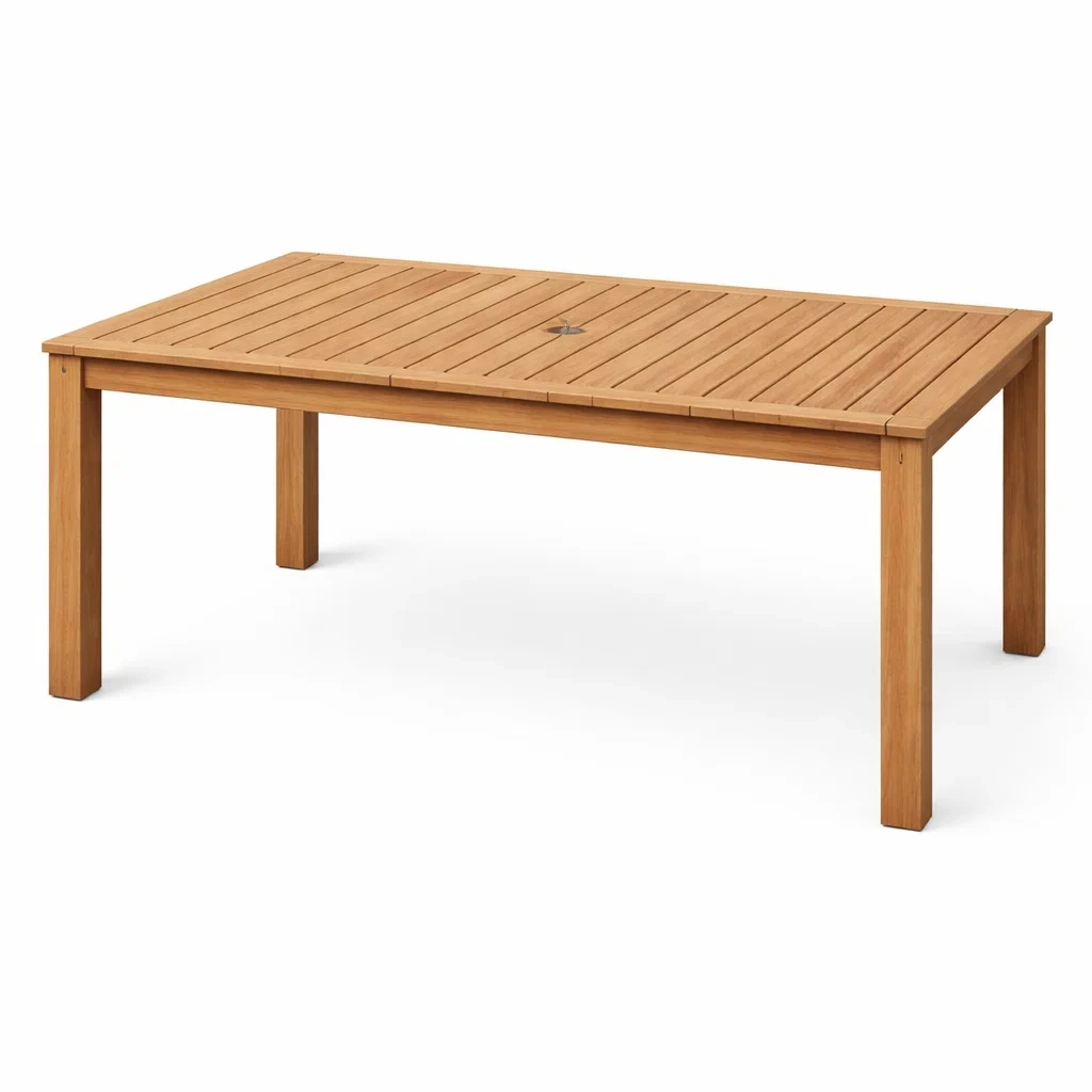 Table de jardin en bois d'acacia 200x100x75 cm-furniaesthetic