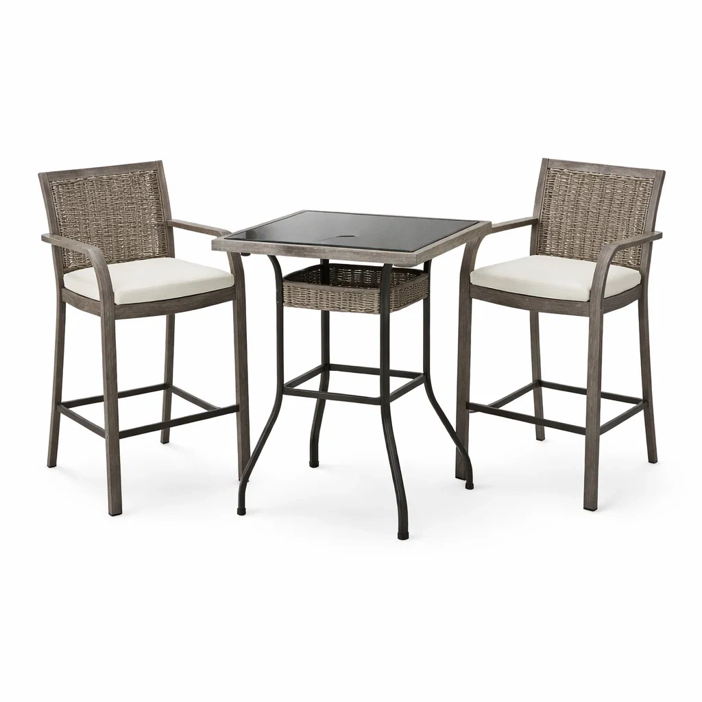 Ensemble table bar avec tabourets - FURNIELEGANT