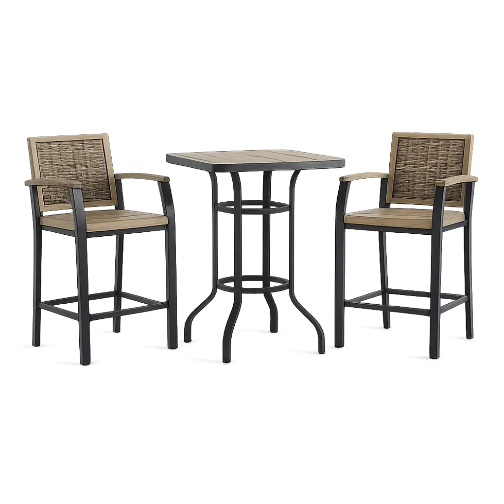 Ensemble table bar avec tabourets - FURNIELEGANT