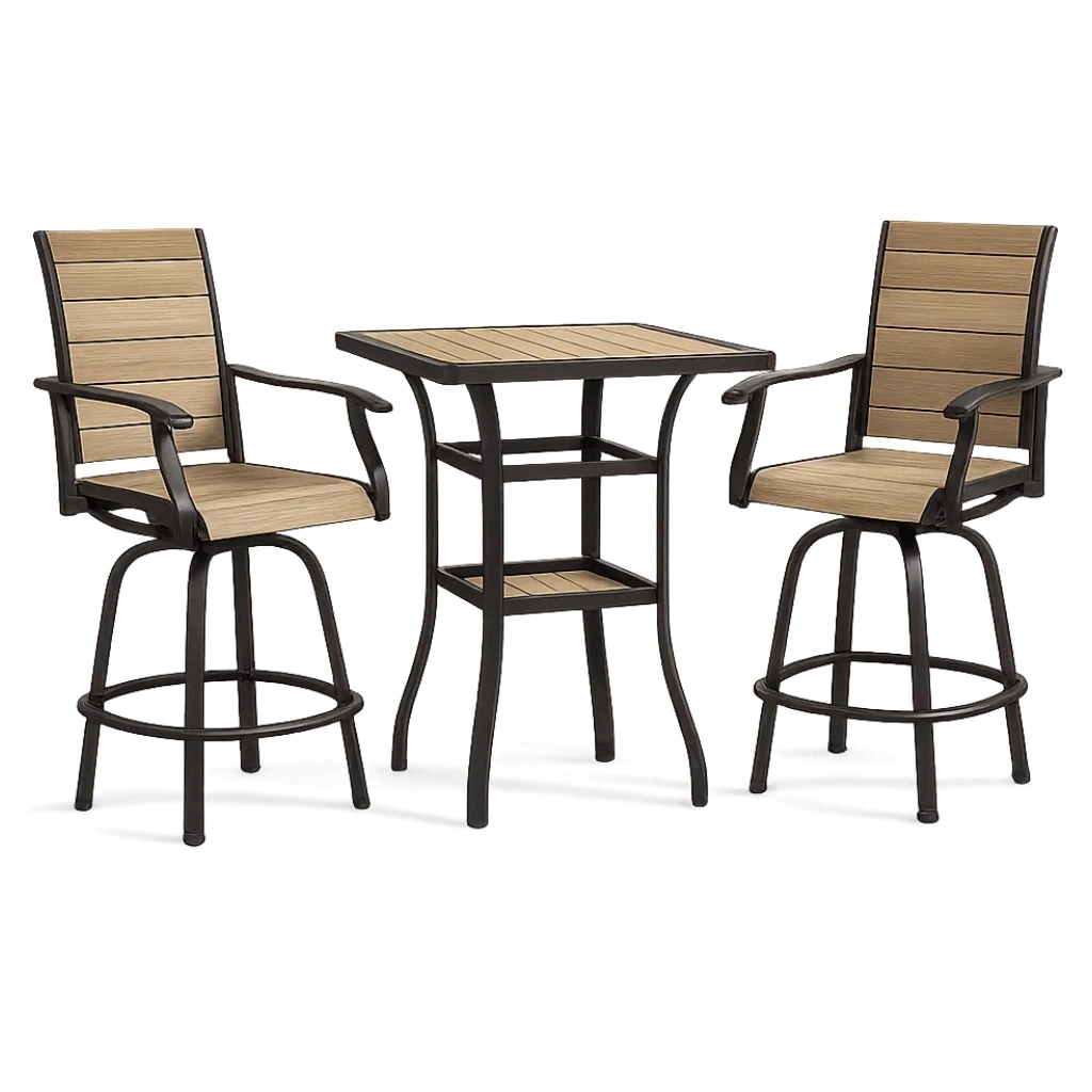 Ensemble table bar avec tabourets - FURNIELEGANT