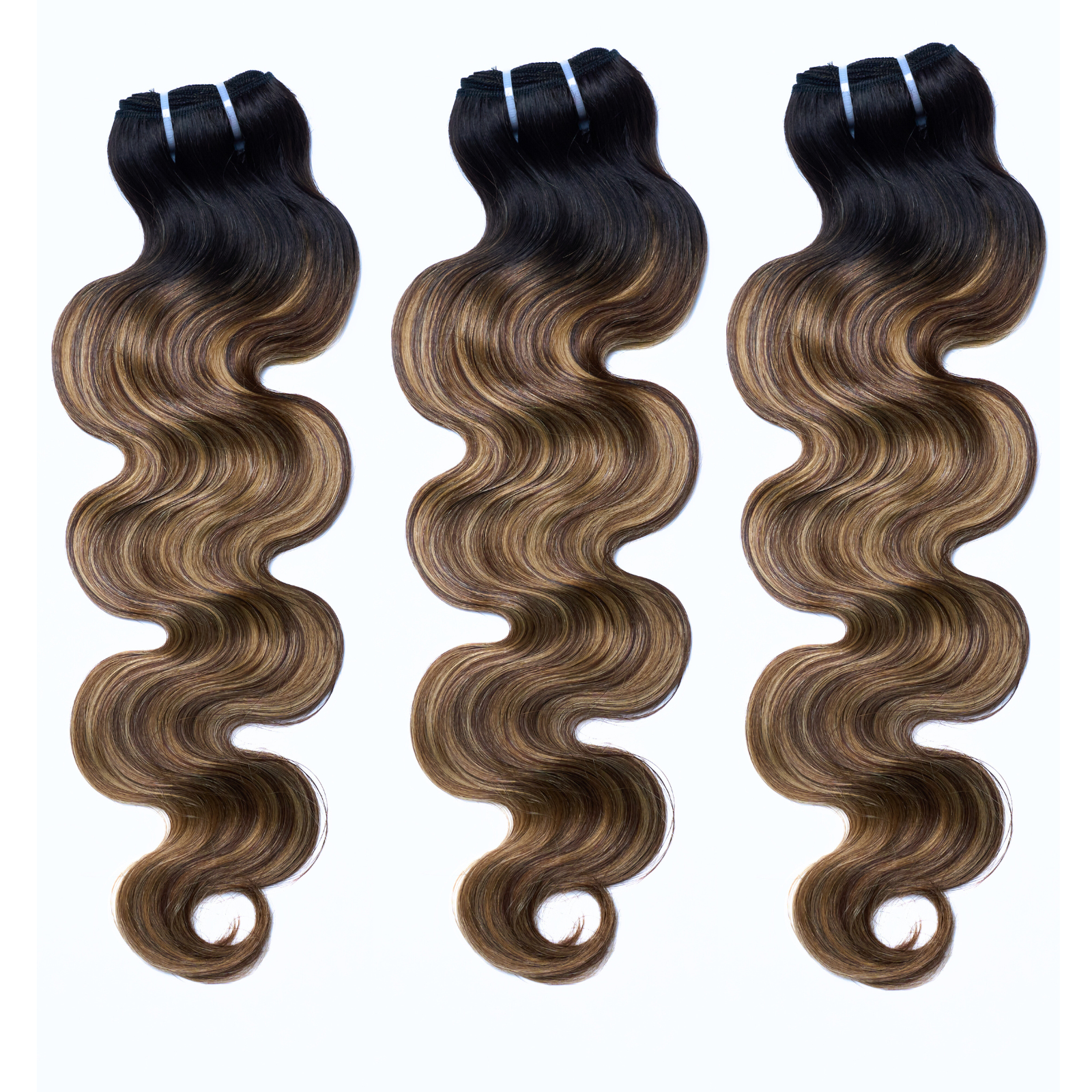 [TED'S HAIR] #1B&T1B/P4/27 Peekaboo Highlight Hair Bundles Brazilian Colored Human Hair Body Wave 10A