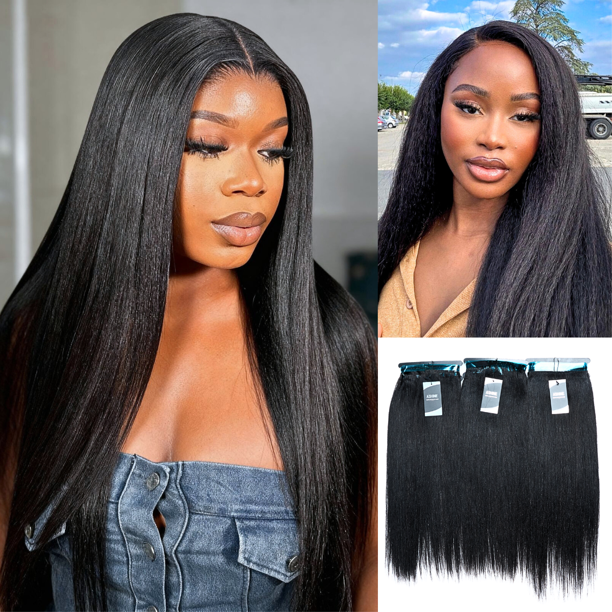 [PeelN' Slay] Pre-Glued Bundle: Press-Set & Slay! PEELN'SLAY: No Glue All-in-One Reusable Hair Kit (Cap Included)