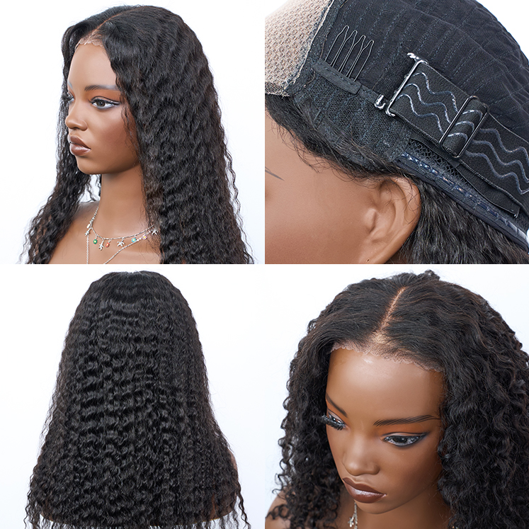 [Trippy] 18 Inch #1B Loose Deep Wavy 5*5HD Front Lace Wig 150% Density Must-Have style Glueless Human Hair