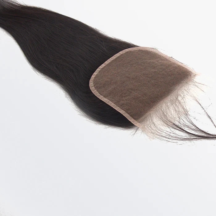 [Trippy Hair] Upgrade Straight Transparent Lace Closure 2"x6";4"x4";5"x5";13"x4"; #1B Natural Black 12-20inch Hair Pieces