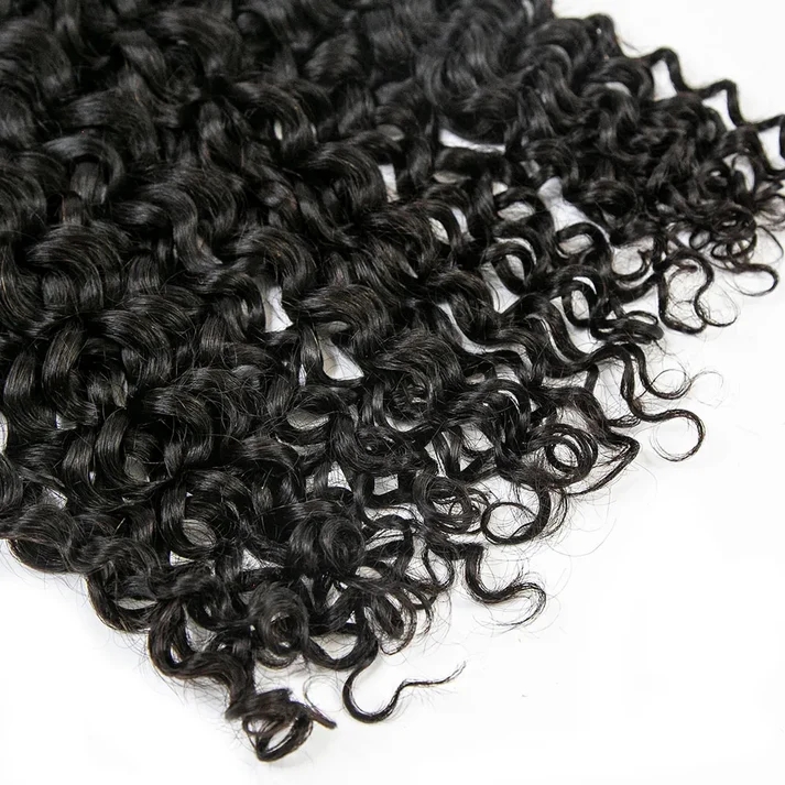 [Tedsbeauty] 12A Grade Salon Quality 100% Brazilian Virgin Hair Human Bulk Braiding Deep Wave 16"-24" For Boho Braids Trendy In Summer