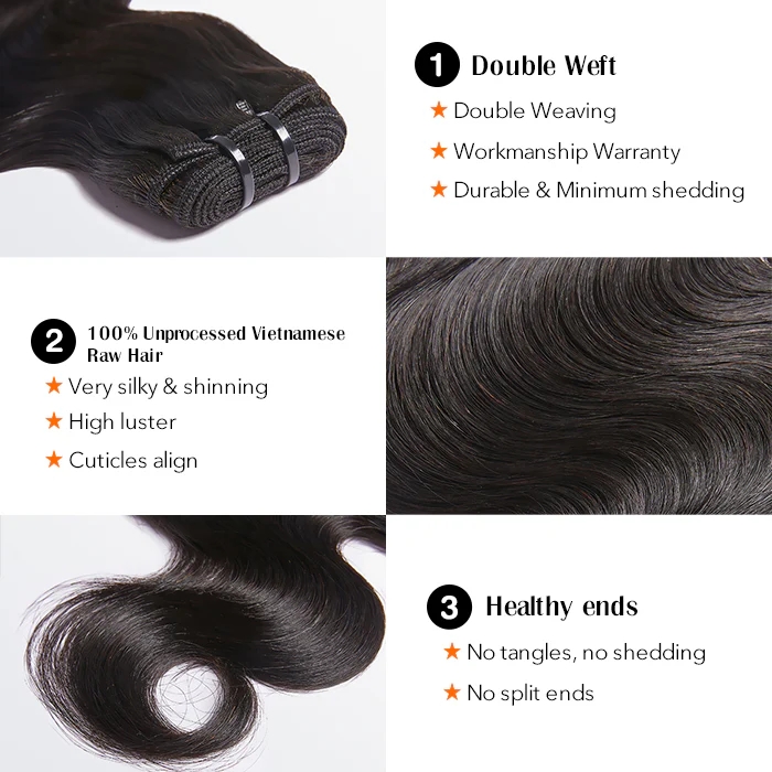 [BestHairBuy] Budget Friendly 10A Grade Brazilian Virgin 100% Human Hair Body Wave Quick Weave Sew in/Glue in Viral Hair Bundles