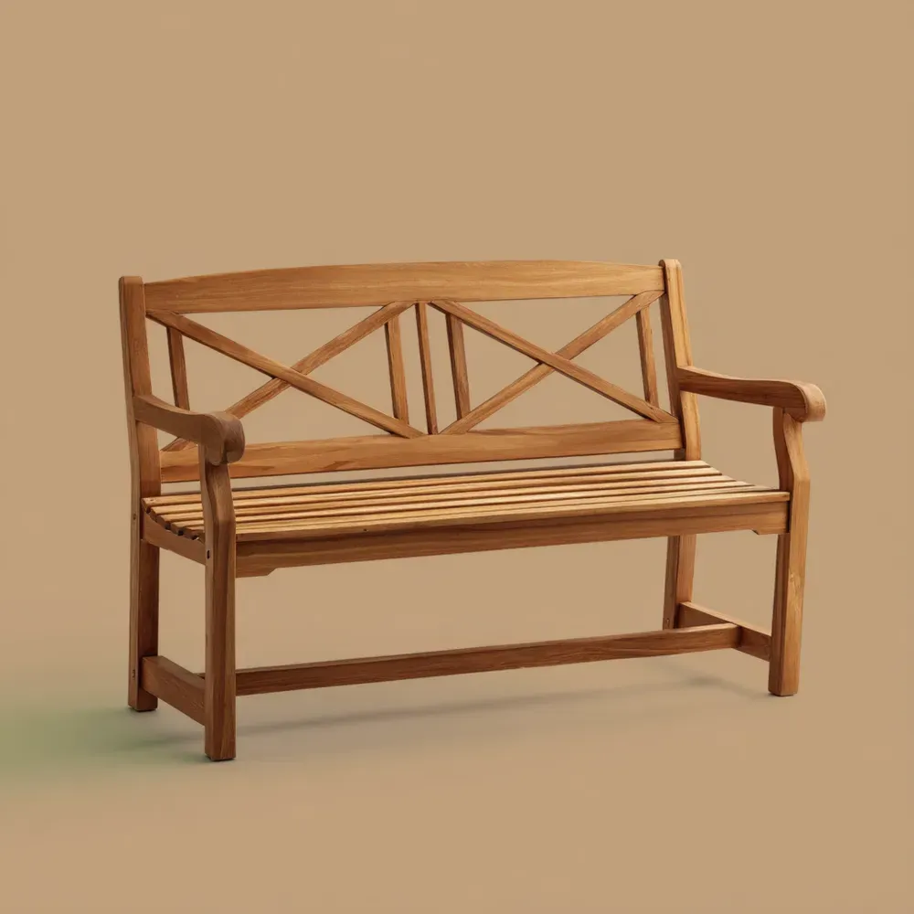 Gartenbank Teak 120x60x90 cm