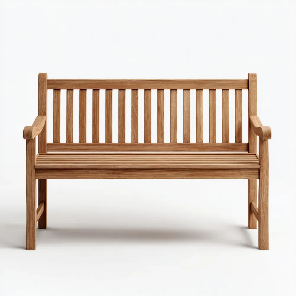 Holzbank Eiche 120x60x90 cm - Natur