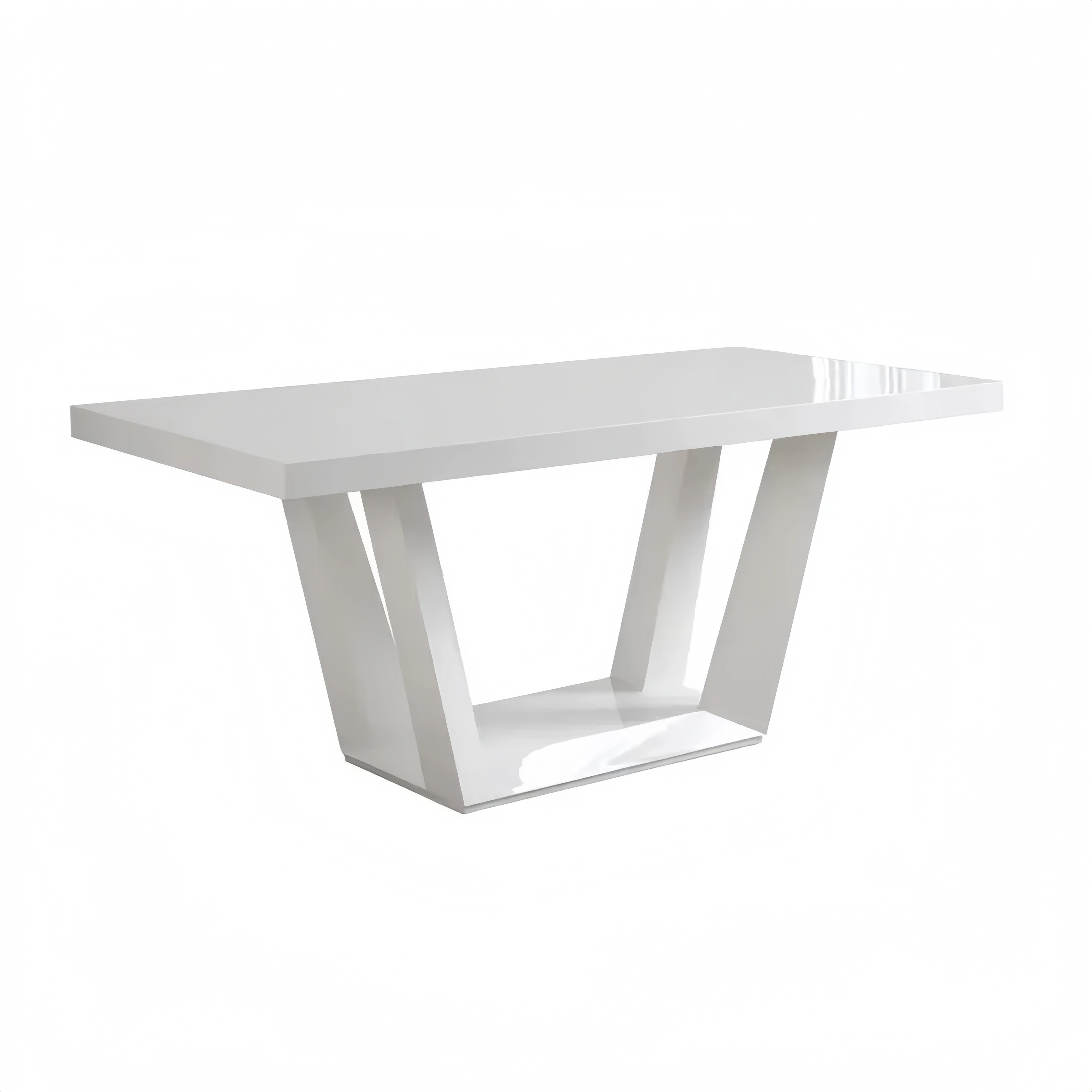 Esstisch Weiß Hochglanz MDF 180x90x75 cm