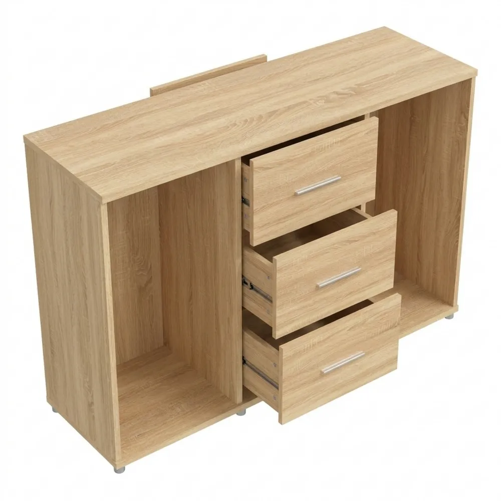 Moderner Mehrzweckschrank mit Schubladen und Türen