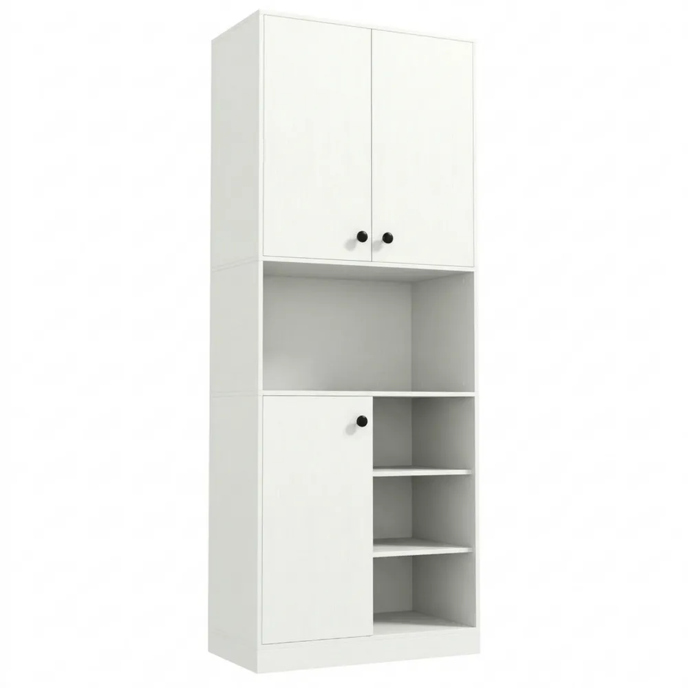 Hochschrank mit Regalfächern und Arbeitsfläche für Küche