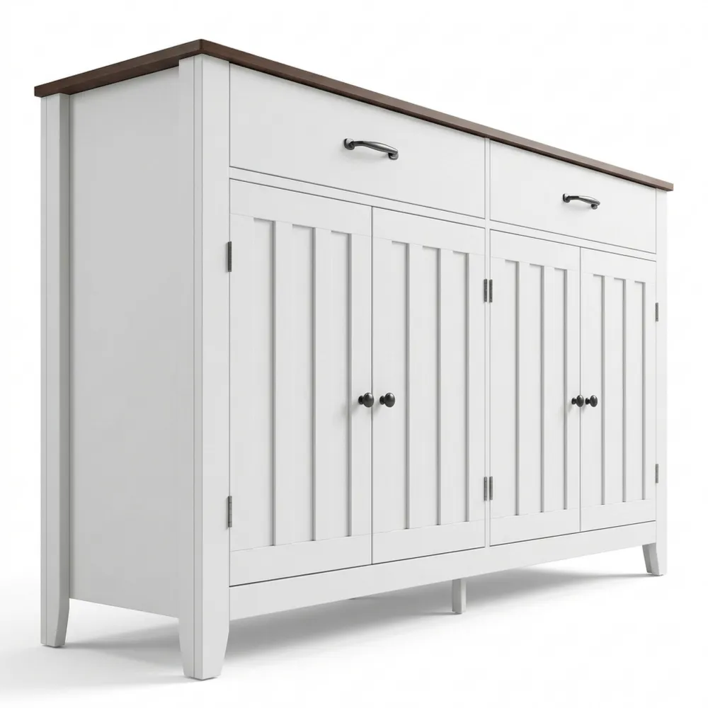 Vielseitiger Schrank mit Schubladen und Türen für Zuhause