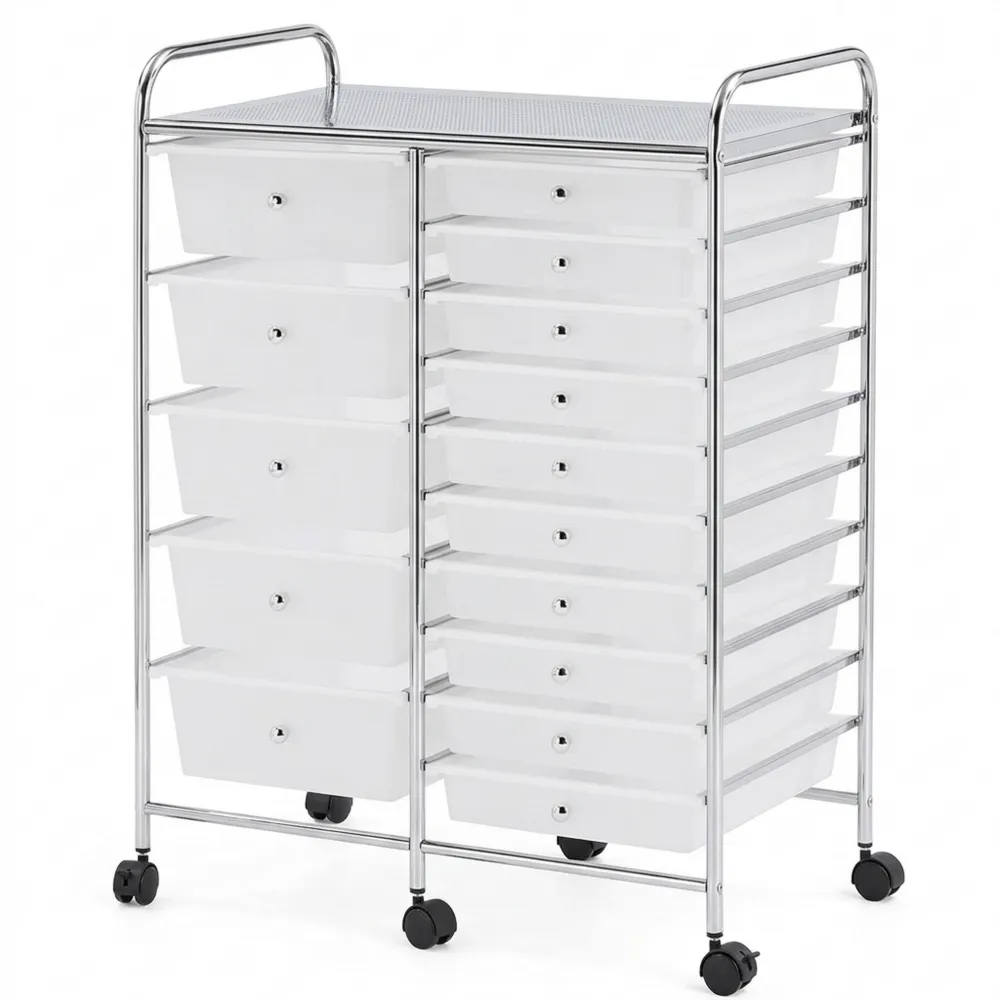 Rollwagen mit 15 Schubladen für vielseitige Anwendungen