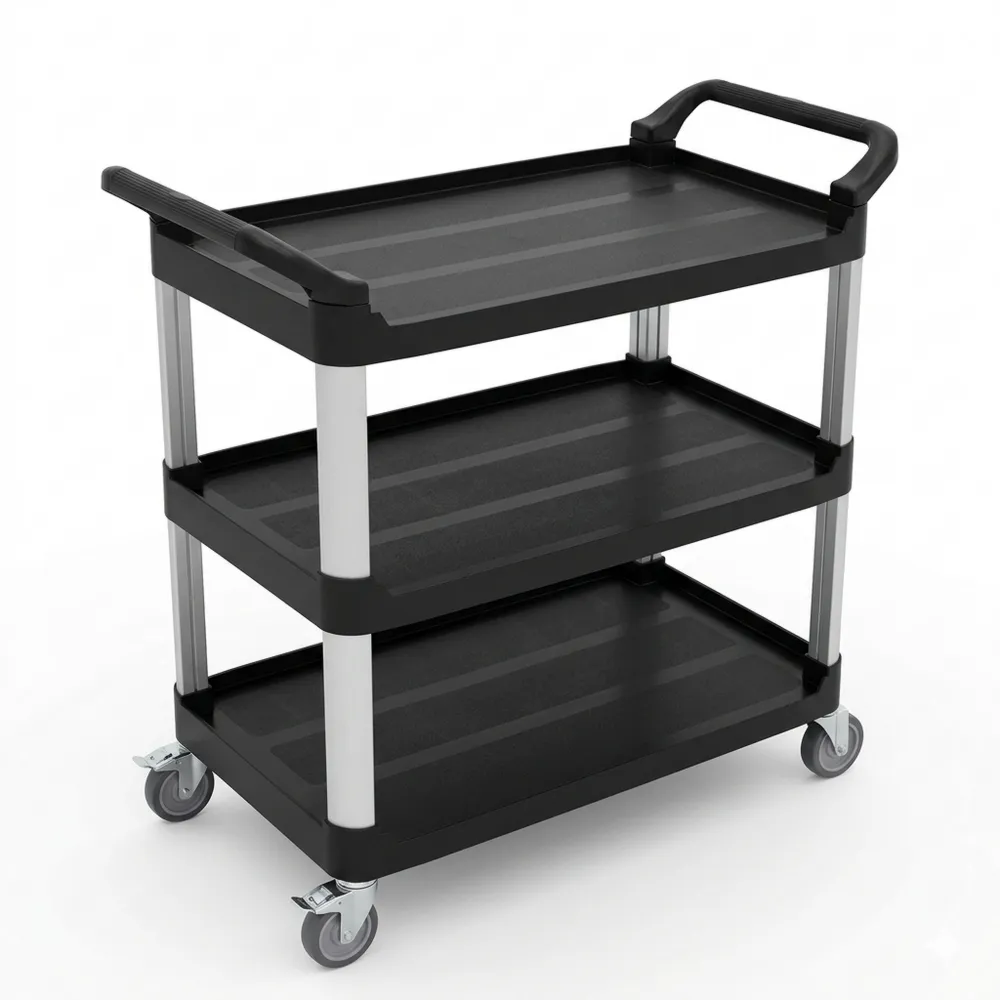 Küchenwagen mit 3 Ebenen, Tragkraft 250 kg, ideal für Restaurant und Hotel