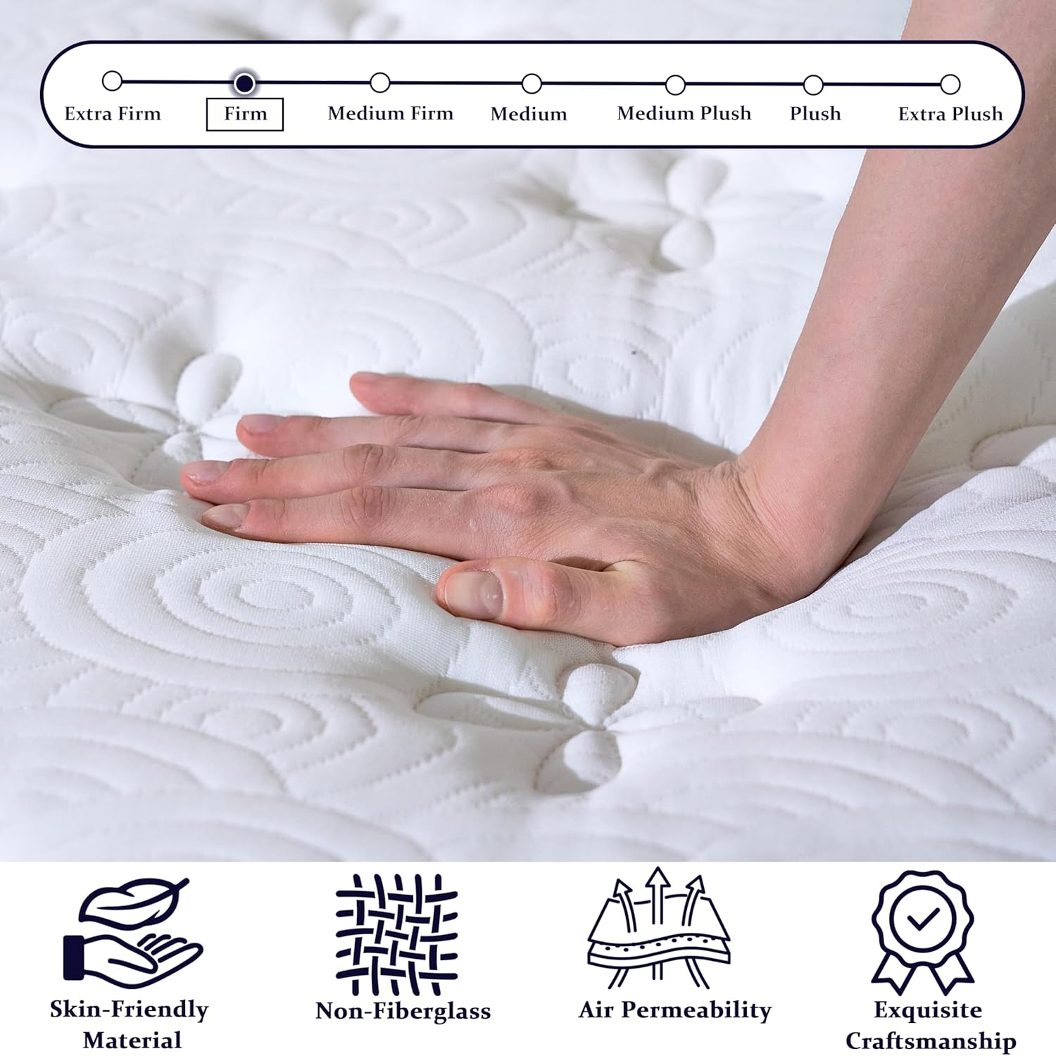 Firm King Mattress 12 Inch