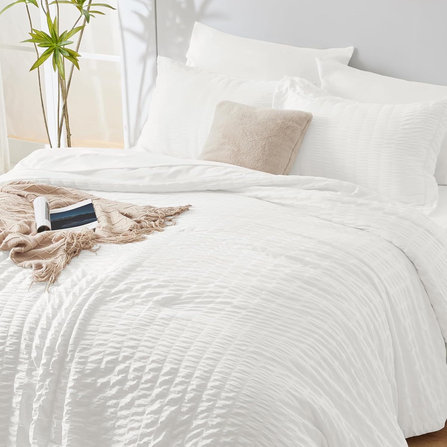All Seasons Soft Bedding Sets with Down Alternative Comforter, Sheets, Pillowcases & Shams