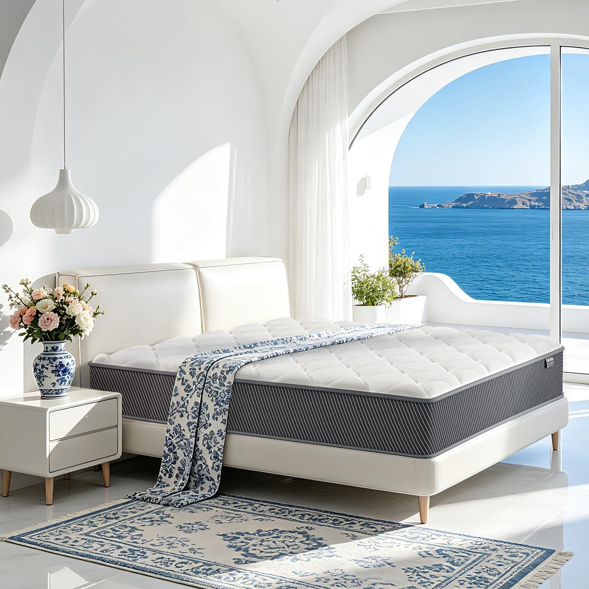 Queen Mattress 12 Inch Hybrid Memory Foam & Pocket Spring