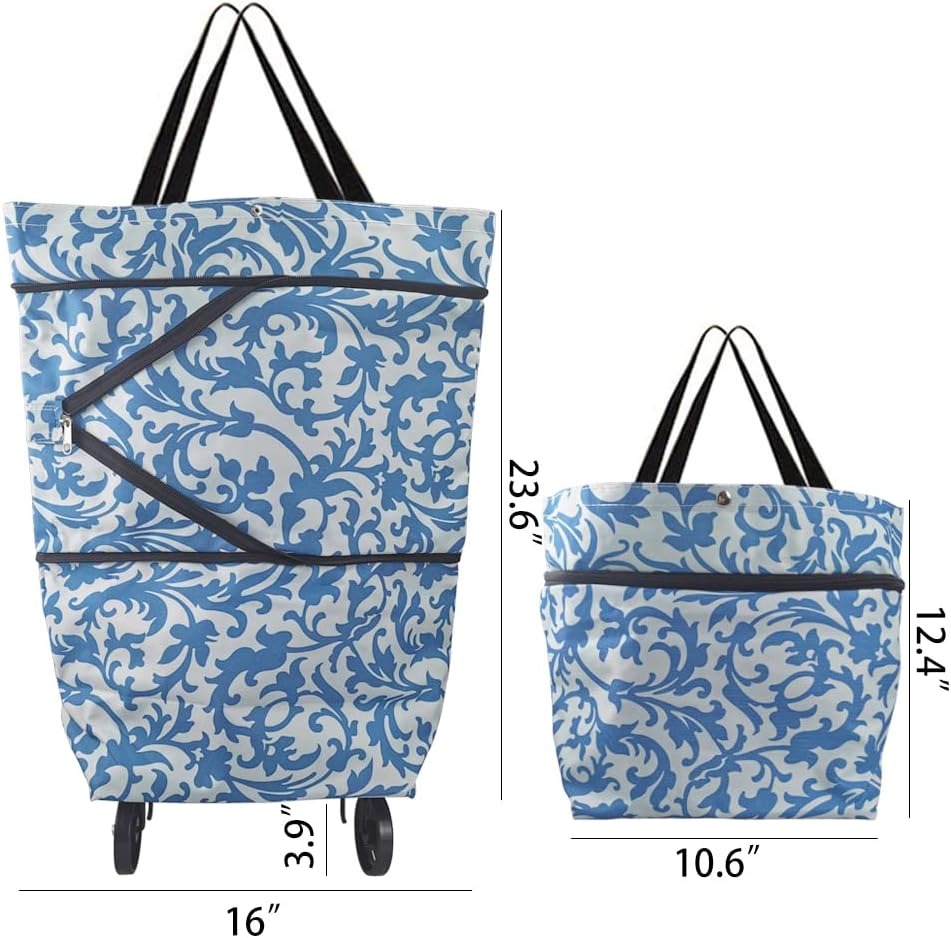 Folding Shopping Cart with Wheels