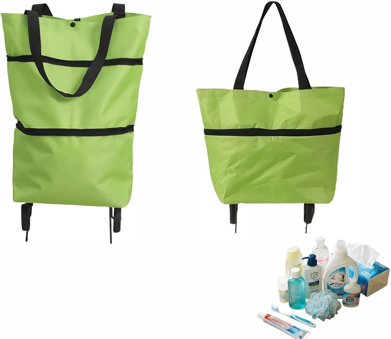  Foldable Shopping Cart with Wheels