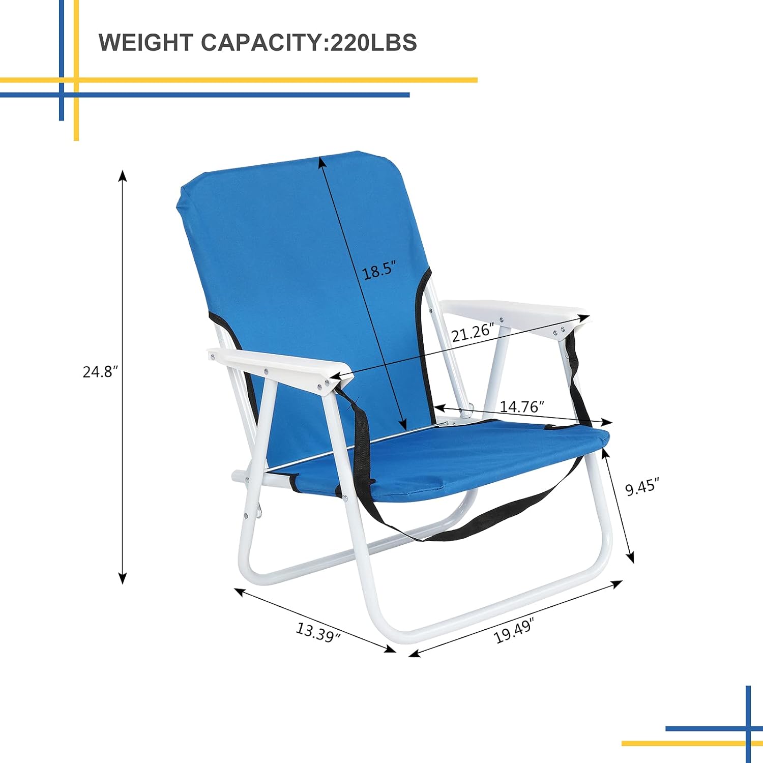 Folding Beach Chair for Adults