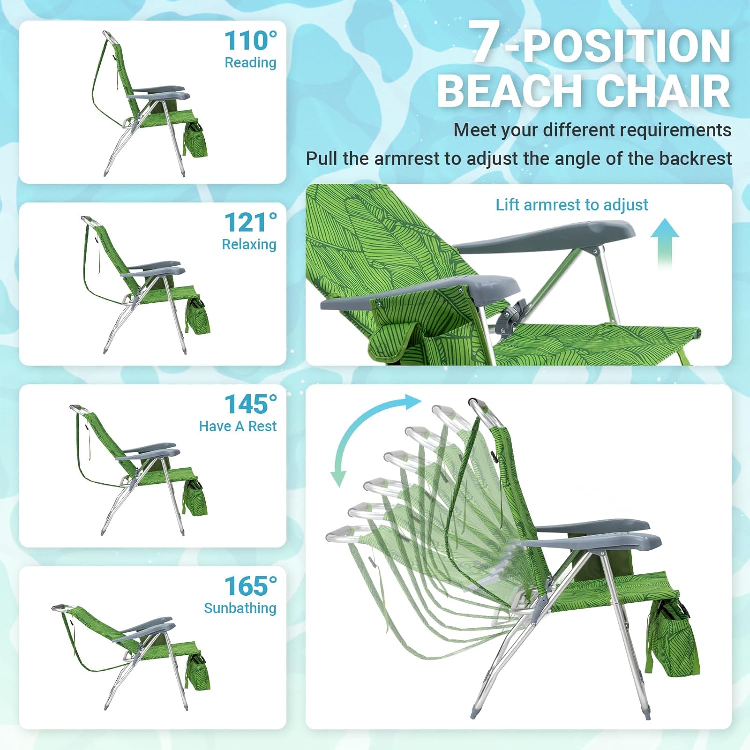 Folding Beach Chair for Adults