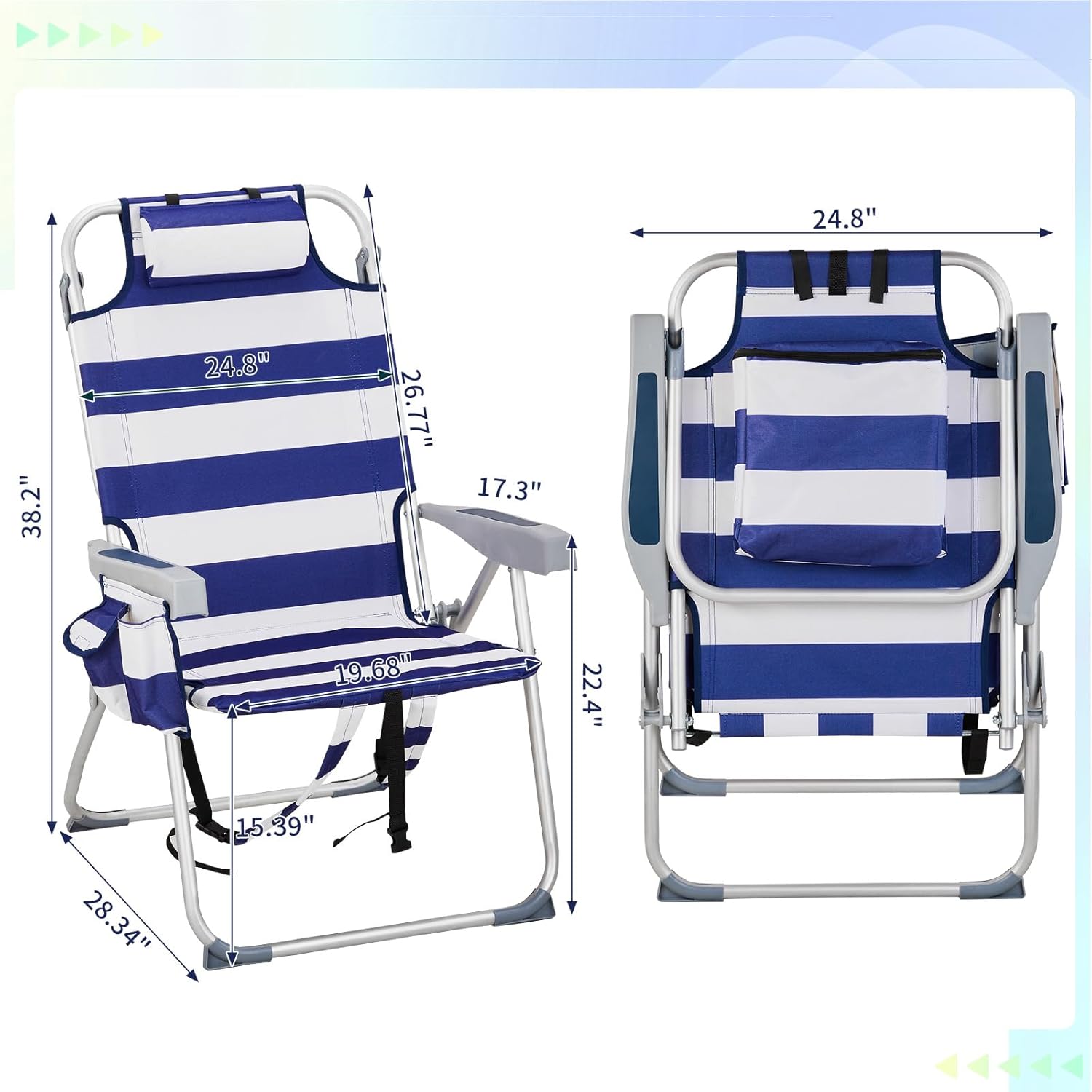 Folding Beach Chair for Adults
